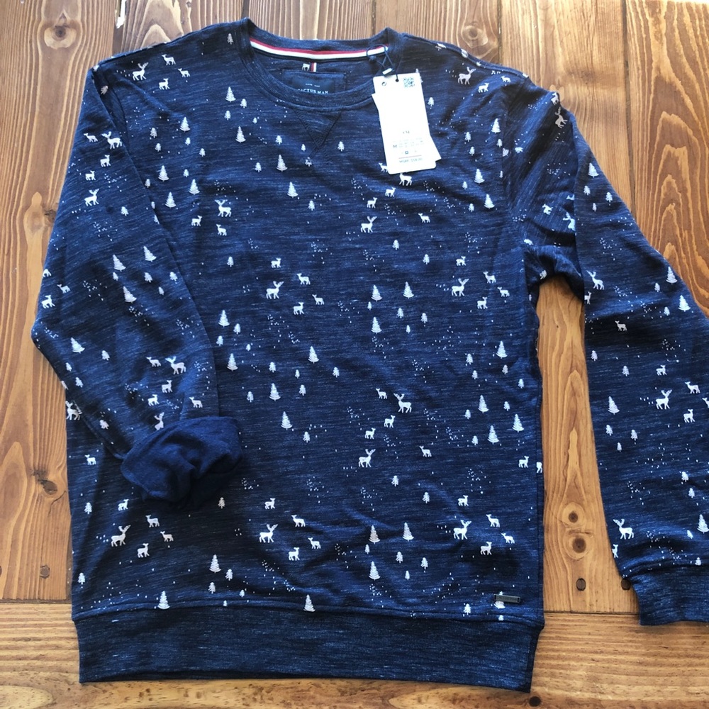 Cactus Man long sleeve knit shirt M brand new